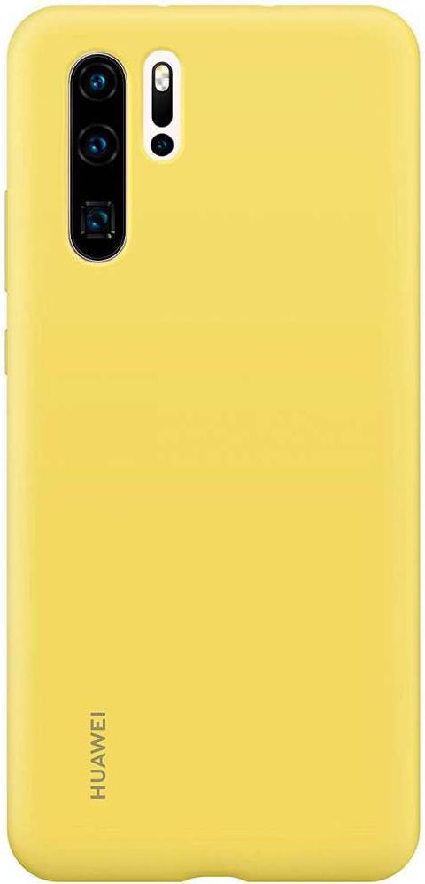 Originele Huawei P30 Pro Silicon Hoesje Geel afbeelding 1