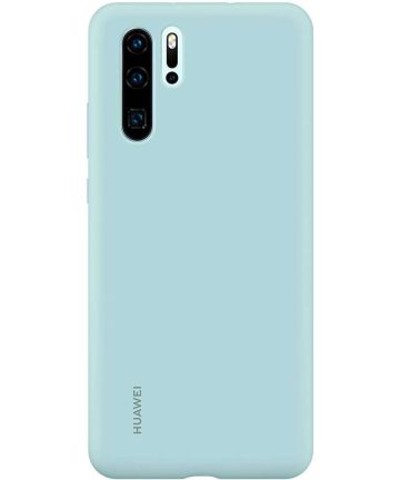 Originele Huawei P30 Pro Silicon Hoesje Blauw Hoesjes