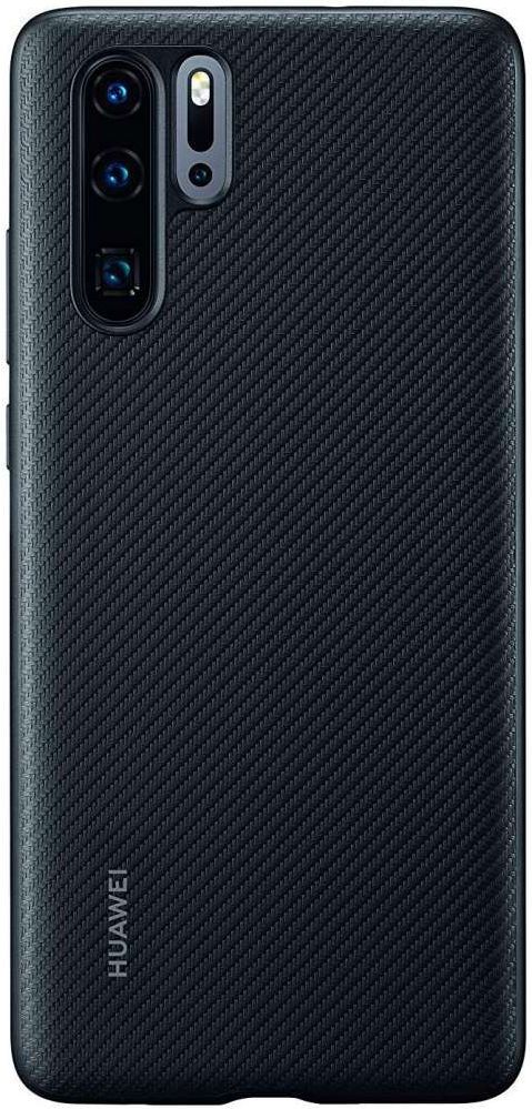 Originele Huawei P30 Pro PU Lederen Back Cover Zwart afbeelding 1