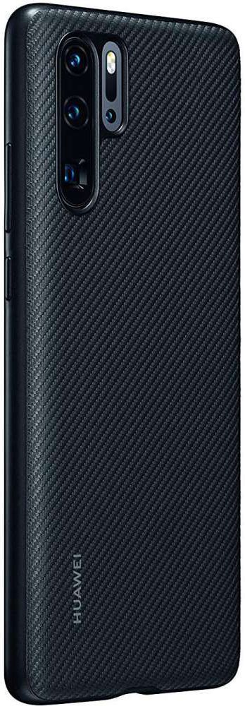 Originele Huawei P30 Pro PU Lederen Back Cover Zwart afbeelding 2