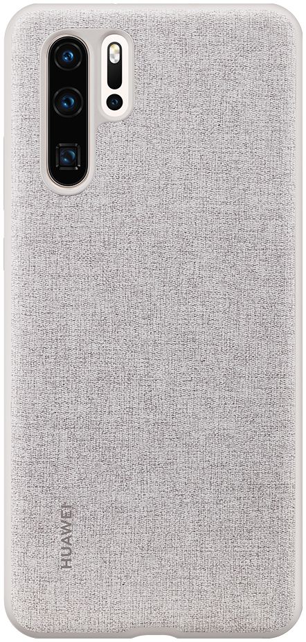 Originele Huawei P30 Pro PU Lederen Back Cover Grijs afbeelding 1
