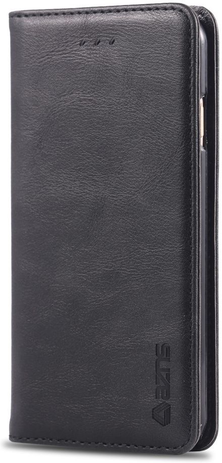 Apple iPhone SE (2020) Hoesje Wallet Stand Book Case Kunst Leer Zwart afbeelding 6