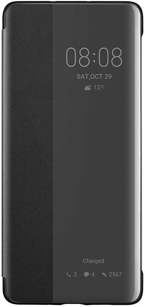 Originele Huawei P30 Pro Smart View Flip Hoesje Zwart afbeelding 1