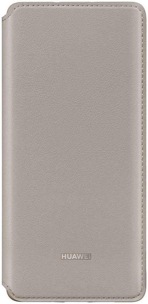Originele Huawei P30 Pro Wallet Flip Hoesje Khaki afbeelding 2