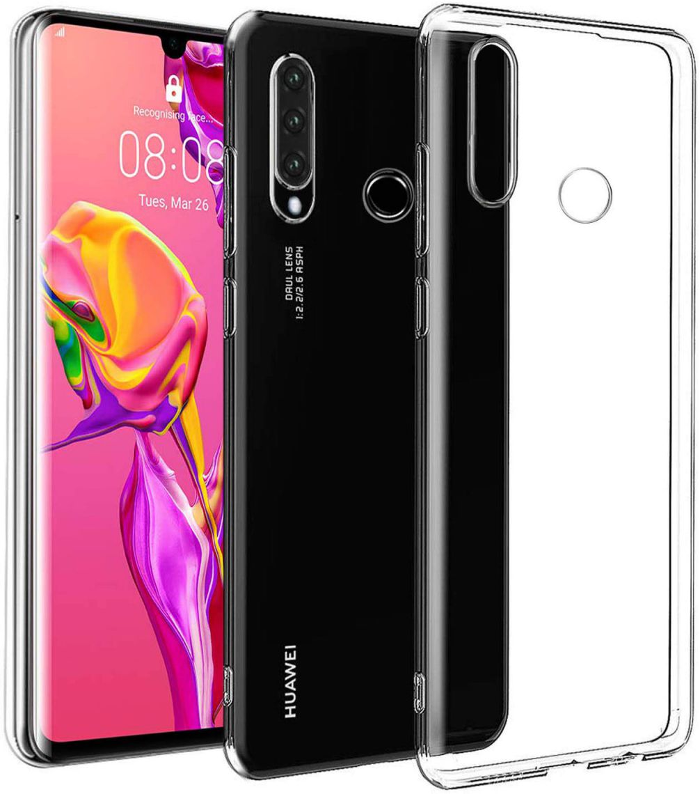 Originele Huawei P30 Lite TPU Hoesje Transparant afbeelding 4