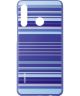 Originele Huawei P30 Lite PC Hoesje Striped Blauw