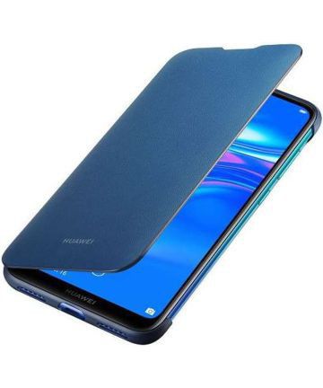 Originele Huawei P30 Lite Wallet Flip Hoesje Blauw afbeelding 3