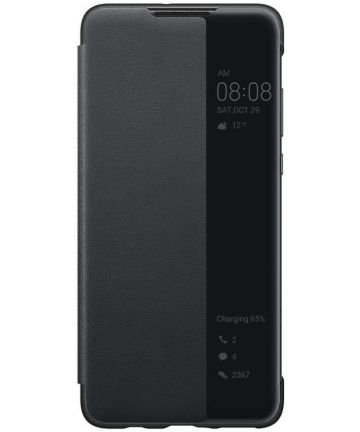 Originele Huawei P30 Lite Smart View Flip Hoesje Zwart Hoesjes