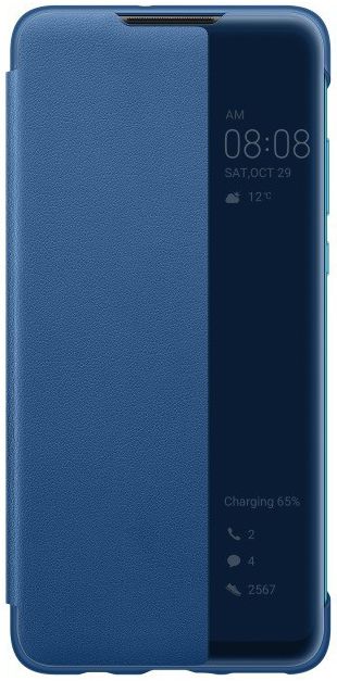 Originele Huawei P30 Lite Smart View Flip Hoesje Blauw afbeelding 1