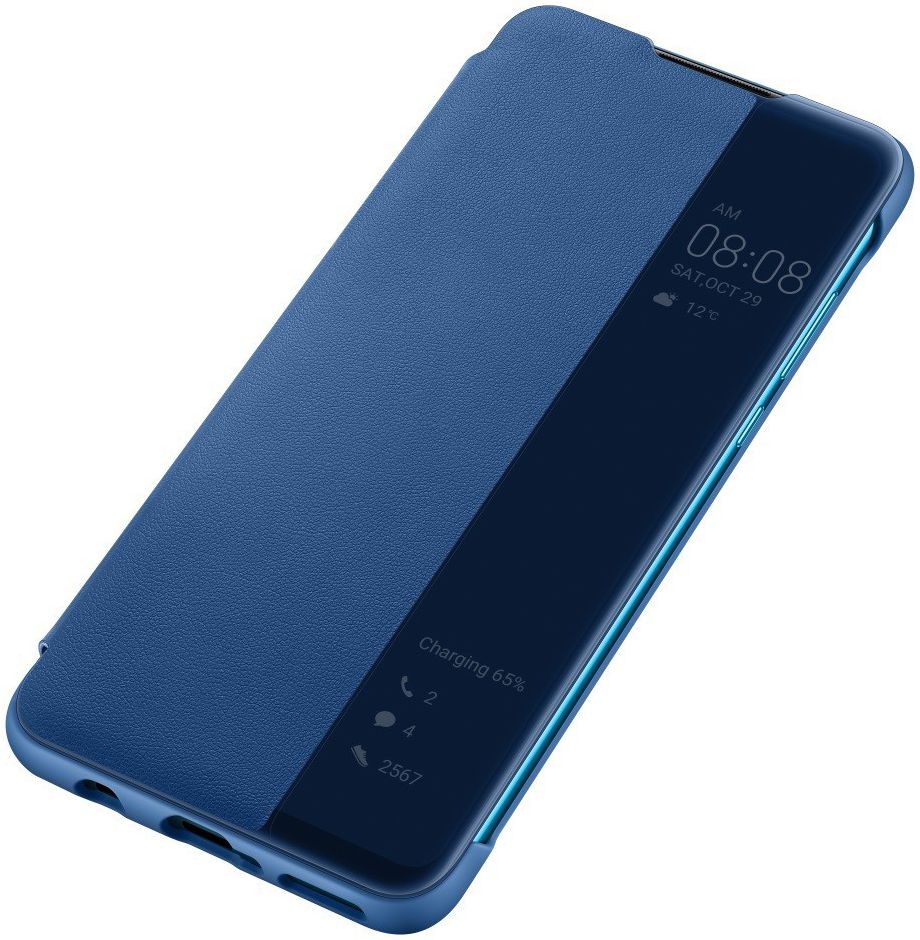 Originele Huawei P30 Lite Smart View Flip Hoesje Blauw afbeelding 3