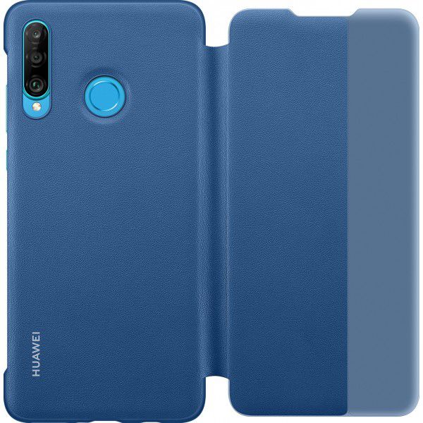 Originele Huawei P30 Lite Smart View Flip Hoesje Blauw afbeelding 4