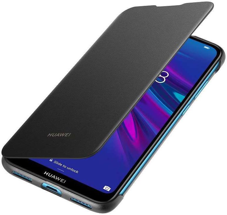 Origineel Huawei Y6s / Y6 (2019) Flip Hoesje Zwart afbeelding 1