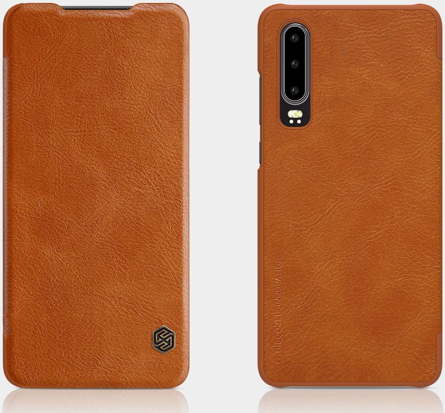 NILLKIN Qin Series Flip Hoesje Huawei P30 Bruin afbeelding 3