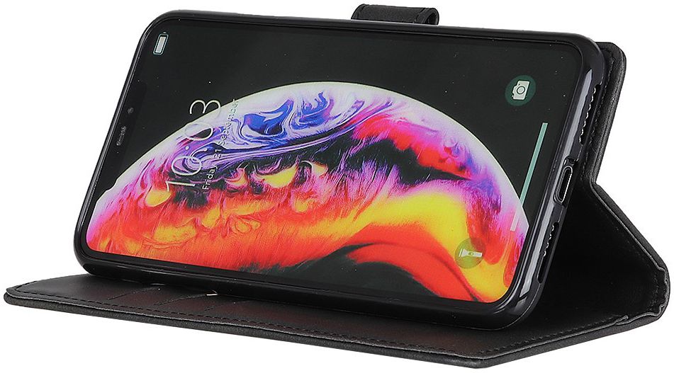 Xiaomi Mi 9 kunstlederen Portemonnee Hoesje Zwart afbeelding 6