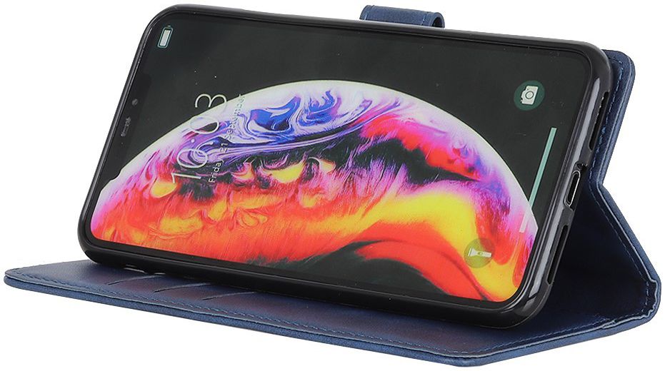 Xiaomi Mi 9 Leren Portemonnee Hoesje Blauw afbeelding 4