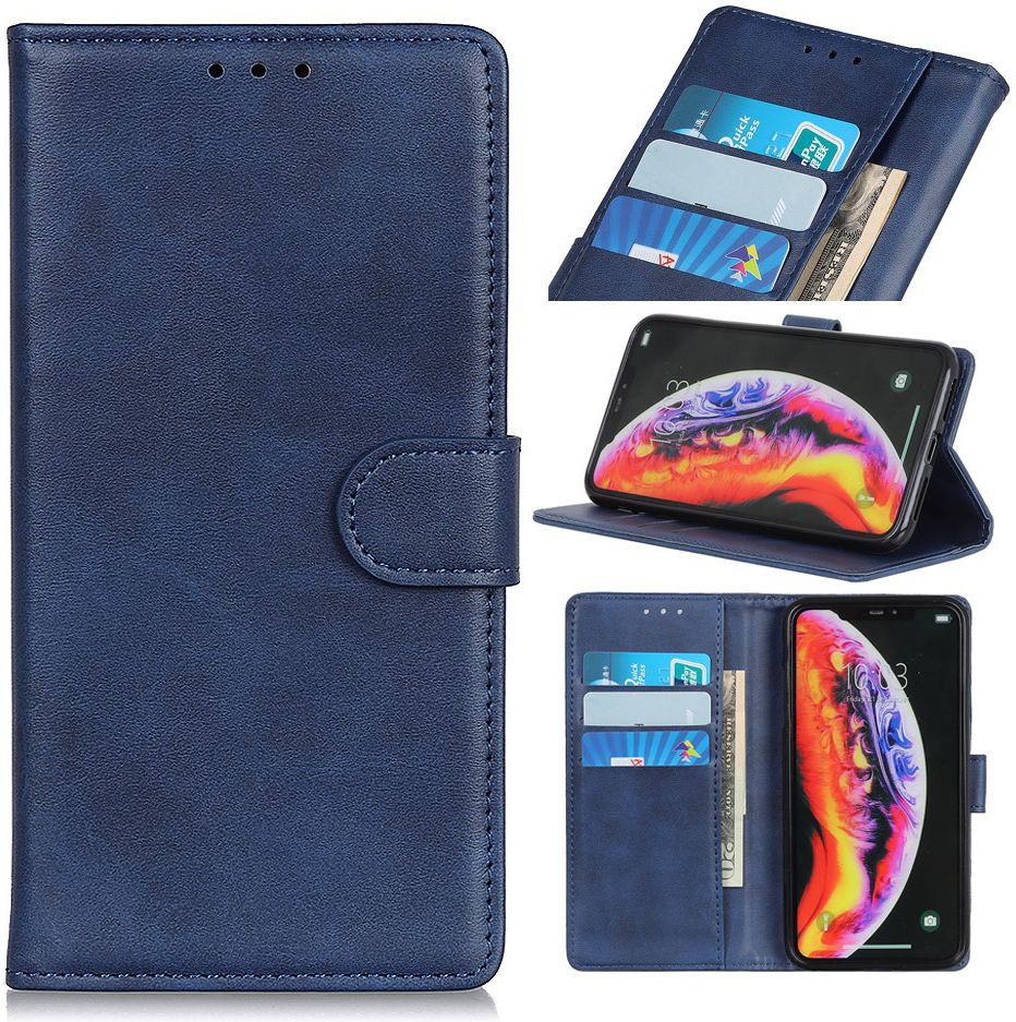 Xiaomi Mi 9 Leren Portemonnee Hoesje Blauw afbeelding 8