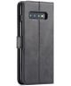 Samsung Galaxy S10 Retro Book Case Portemonnee Hoesje Zwart