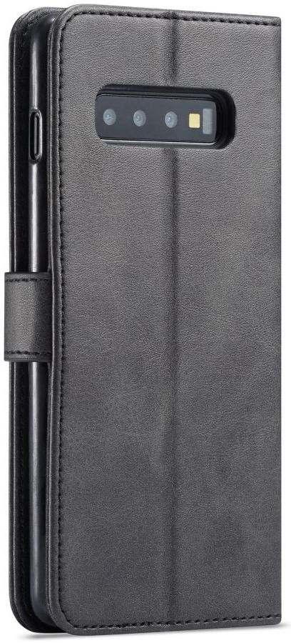 Samsung Galaxy S10 Retro Book Case Portemonnee Hoesje Zwart afbeelding 1
