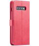 Samsung Galaxy S10 Plus Stand Portemonnee Bookcase Hoesje Rood