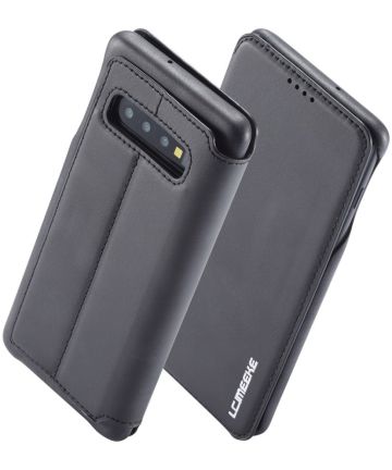 Samsung Galaxy S10 Plus Book Case Portemonnee Hoesje Zwart Hoesjes