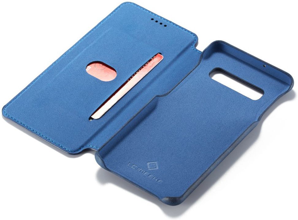 Samsung Galaxy S10 Plus Book Case Portemonnee Hoesje Blauw afbeelding 8