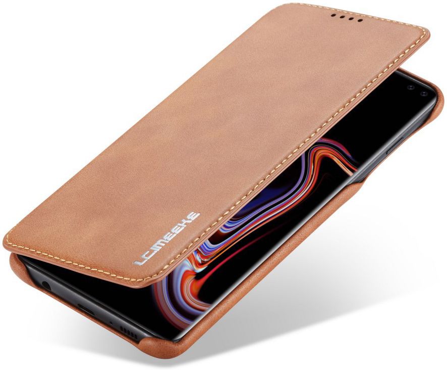 Samsung Galaxy S10 Plus Book Case Portemonnee Hoesje Bruin afbeelding 1
