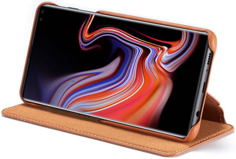 Samsung Galaxy S10 Plus Book Case Portemonnee Hoesje Bruin afbeelding 9