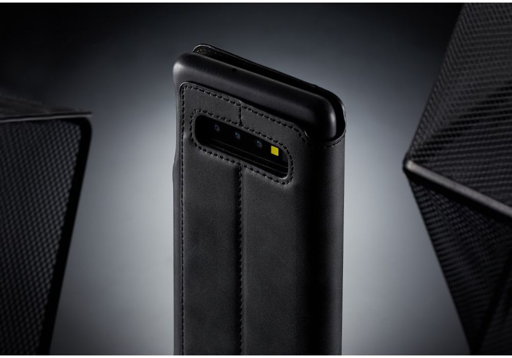 Samsung Galaxy S10 Retro Portemonnee Flip Bookcase Hoesje Zwart afbeelding 14