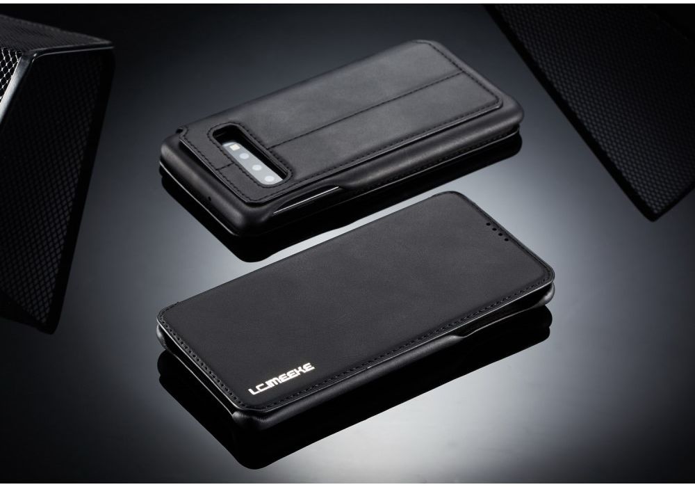 Samsung Galaxy S10 Retro Portemonnee Flip Bookcase Hoesje Zwart afbeelding 15