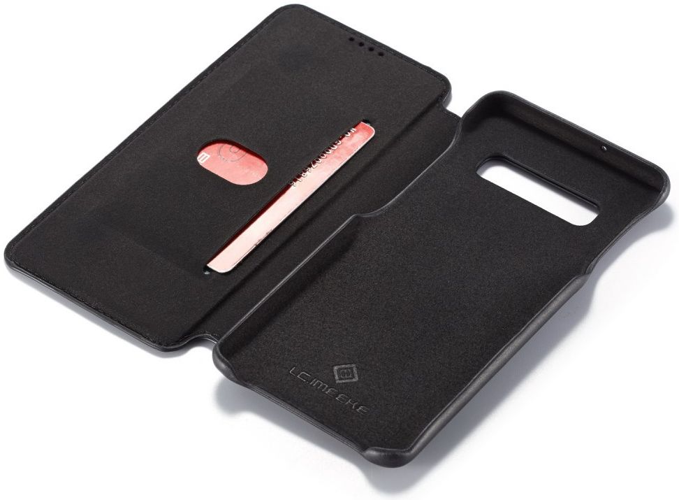 Samsung Galaxy S10 Retro Portemonnee Flip Bookcase Hoesje Zwart afbeelding 8