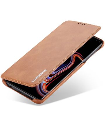 Samsung Galaxy S10 Retro Portemonnee Flip Bookcase Hoesje Bruin Hoesjes