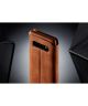 Samsung Galaxy S10 Retro Portemonnee Flip Bookcase Hoesje Bruin