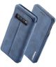 Samsung Galaxy S10 Retro Portemonnee Flip Bookcase Hoesje Blauw