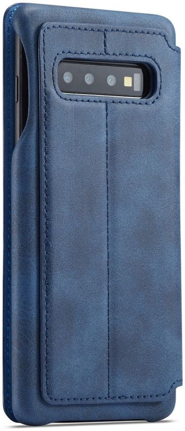 Samsung Galaxy S10 Retro Portemonnee Flip Bookcase Hoesje Blauw afbeelding 4