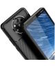 Nokia 9 PureView Siliconen Carbon Hoesje Zwart