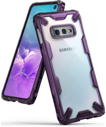 Ringke Fusion X Samsung Galaxy S10E Hoesje Paars Hoesjes