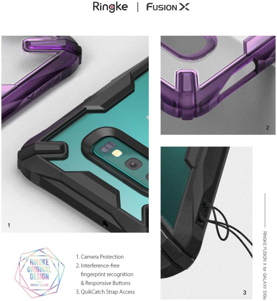 Ringke Fusion X Samsung Galaxy S10E Hoesje Blauw afbeelding 2