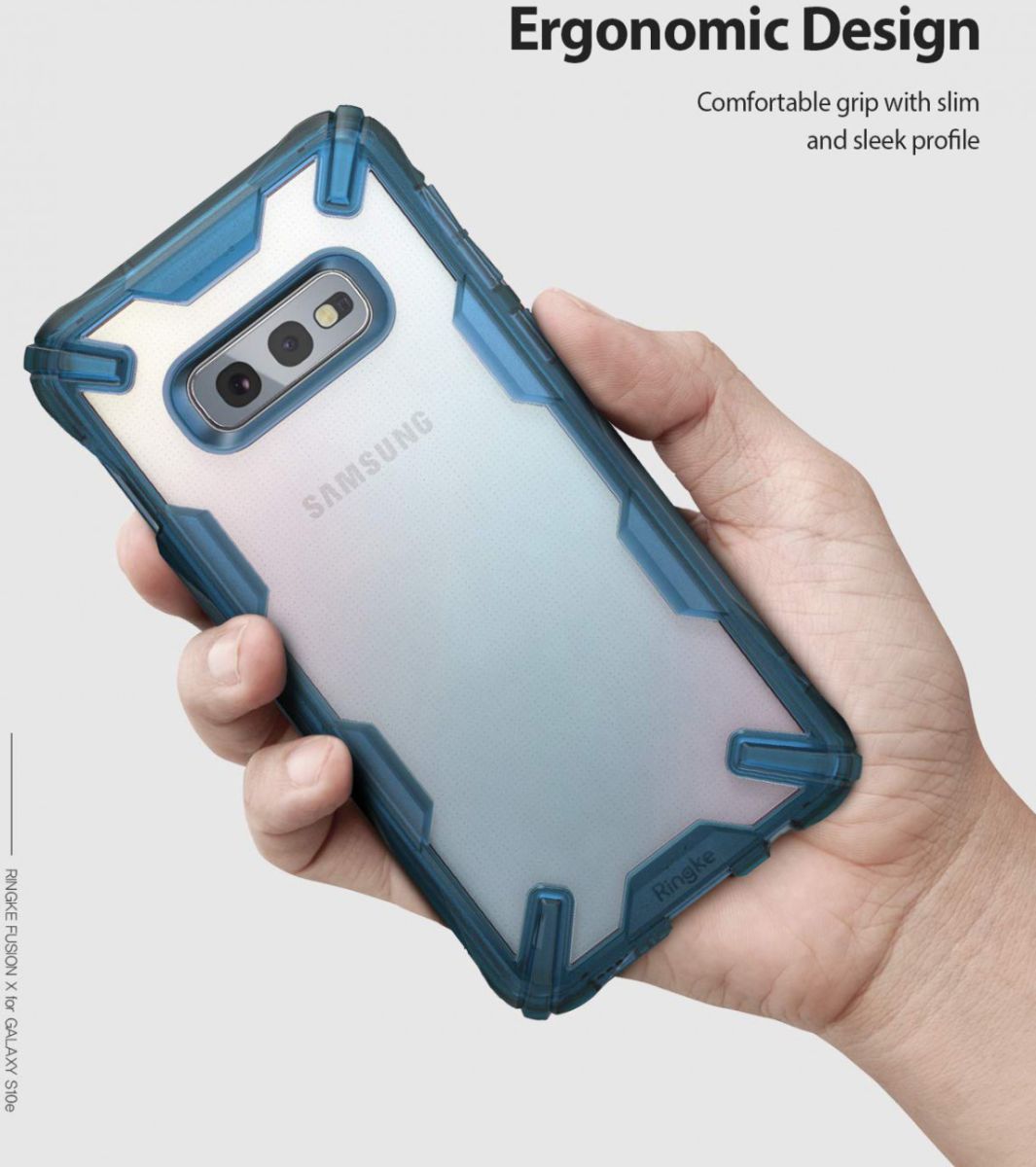 Ringke Fusion X Samsung Galaxy S10E Hoesje Blauw afbeelding 6