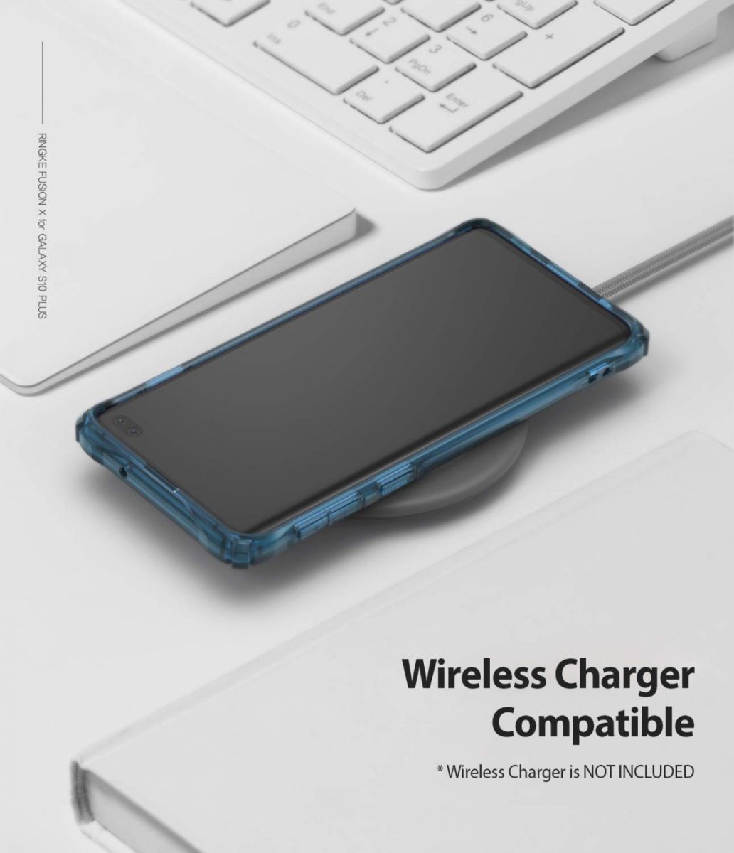 Ringke Fusion X Samsung Galaxy S10 Plus Hoesje Blauw afbeelding 8