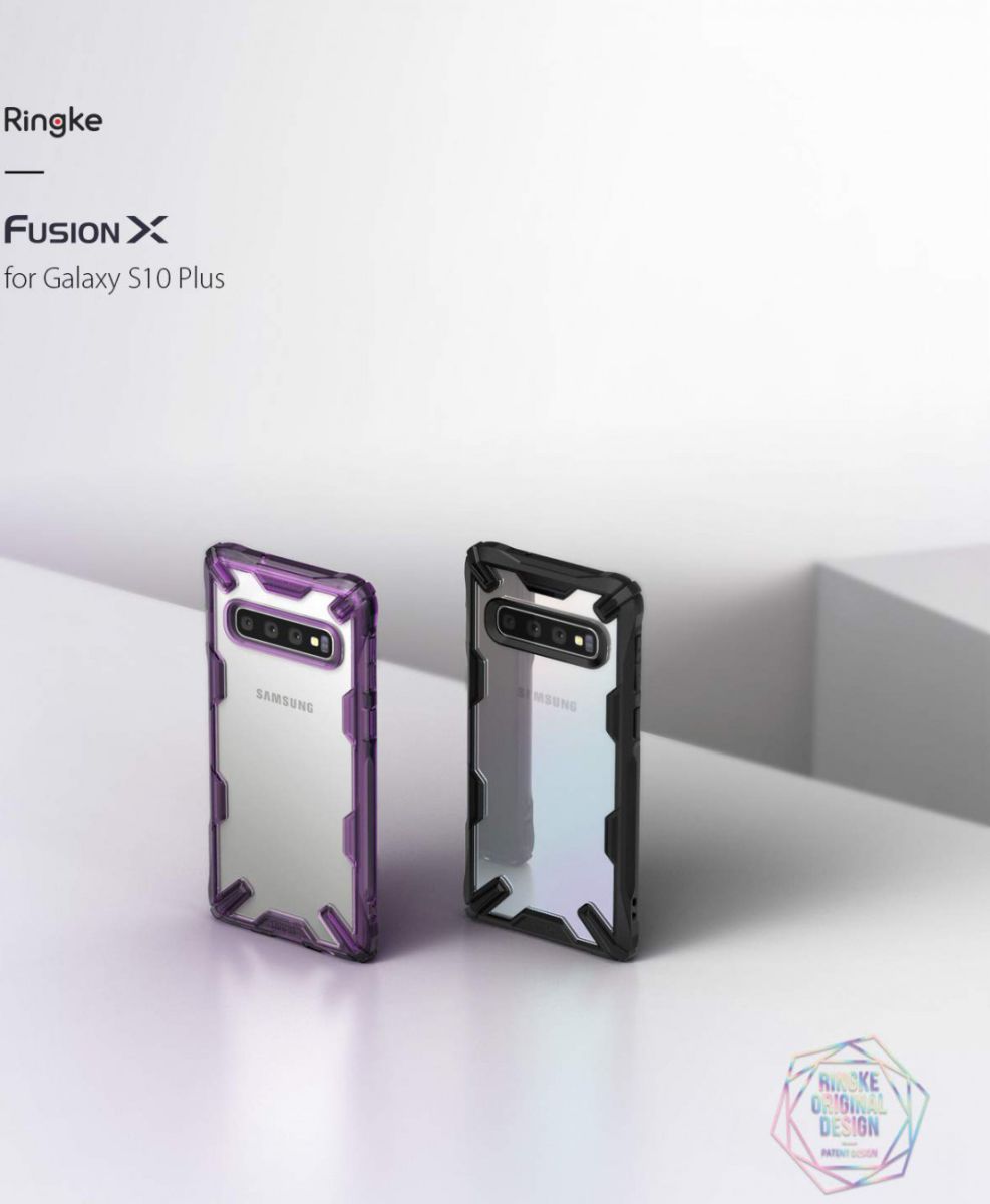 Ringke Fusion X Samsung Galaxy S10 Plus Hoesje Blauw afbeelding 9