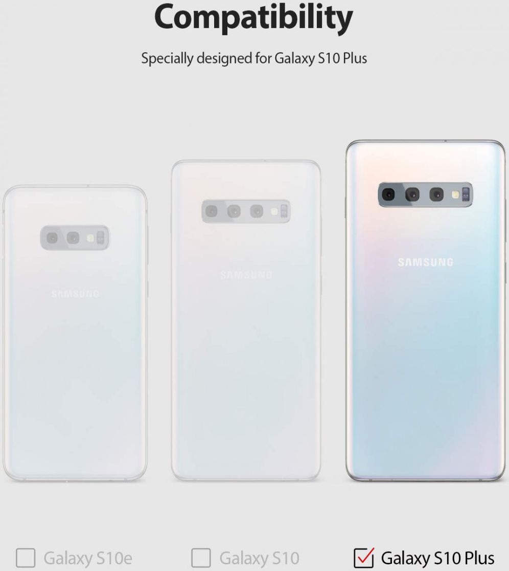 Ringke Fusion X Samsung Galaxy S10 Plus Hoesje Blauw afbeelding 10