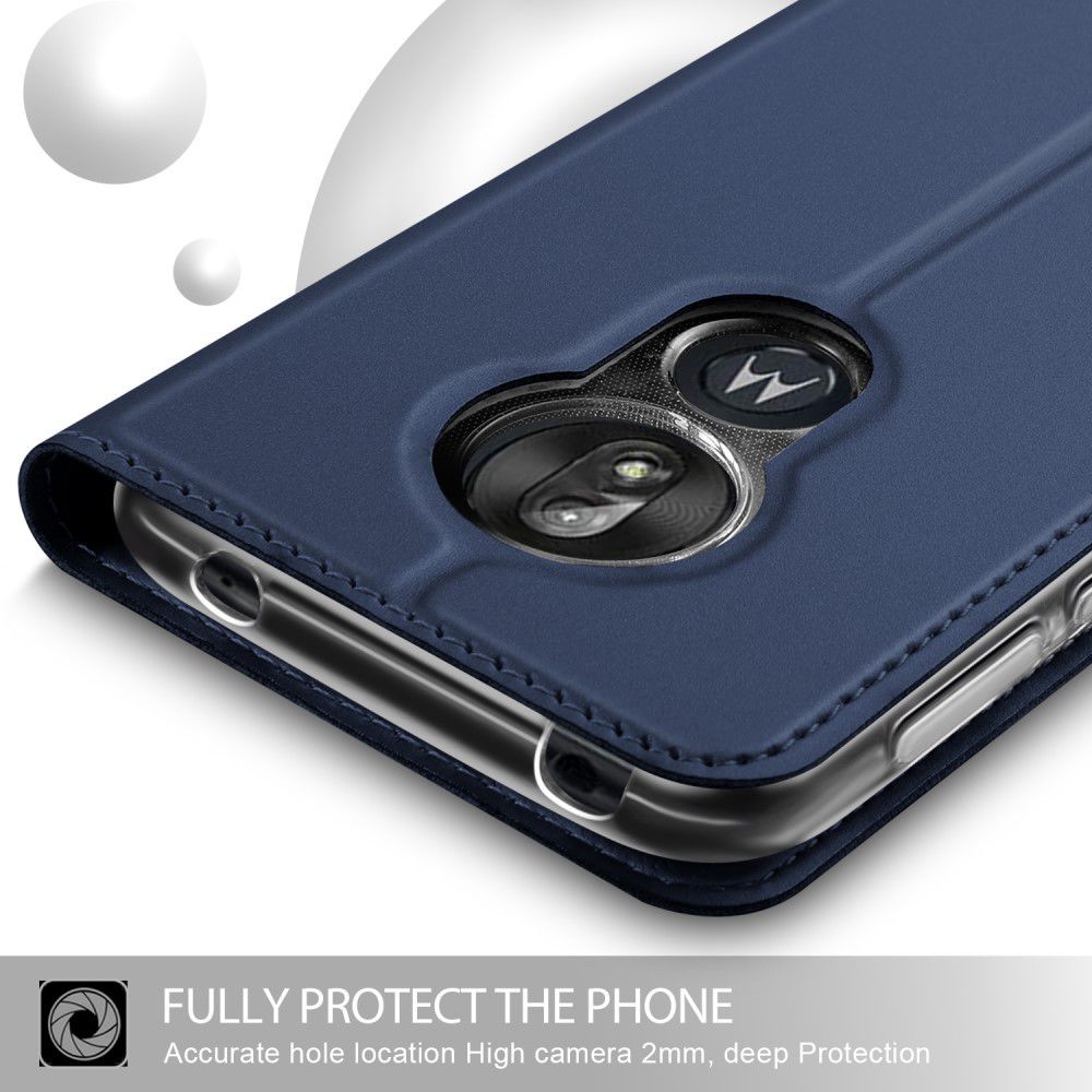 Motorola Moto G7 Play Kaarthouder Hoesje Blauw afbeelding 5