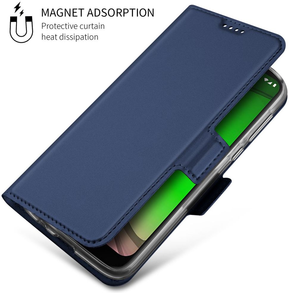 Motorola Moto G7 Play Kaarthouder Hoesje Blauw afbeelding 8