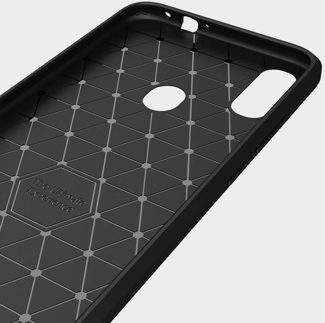 Redmi Note 7 Geborsteld TPU Hoesje Zwart afbeelding 6
