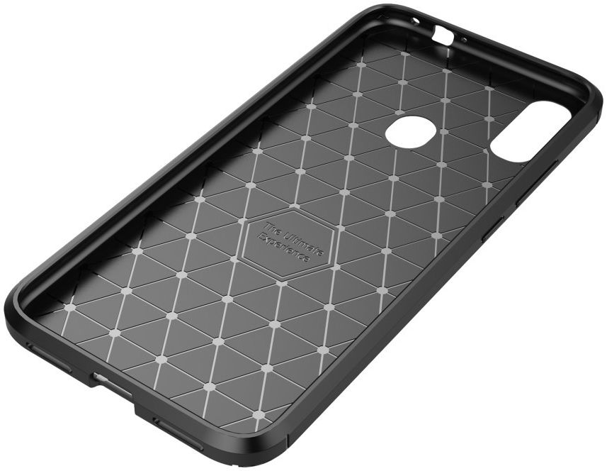 Redmi Note 7 Siliconen Carbon Hoesje Zwart afbeelding 7