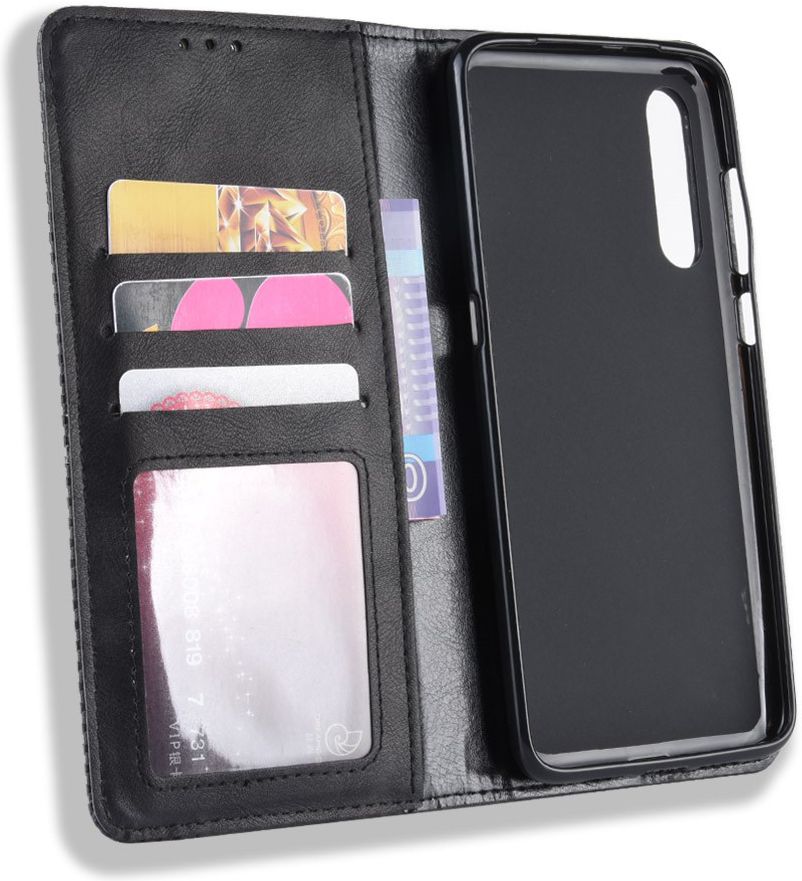 Xiaomi Mi 9  Vintage Portemonnee Hoesje Zwart afbeelding 7