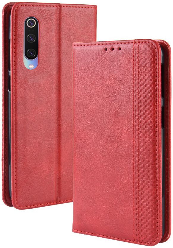 Xiaomi Mi 9  Vintage Portemonnee Hoesje Rood afbeelding 3