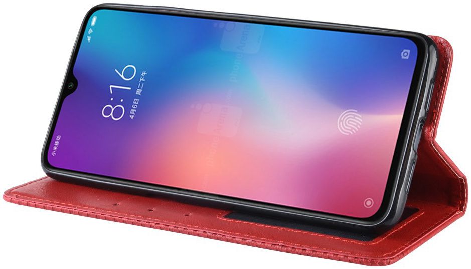 Xiaomi Mi 9  Vintage Portemonnee Hoesje Rood afbeelding 5