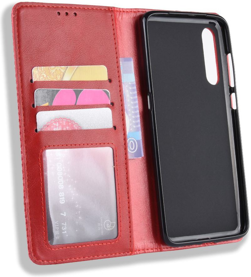 Xiaomi Mi 9  Vintage Portemonnee Hoesje Rood afbeelding 7