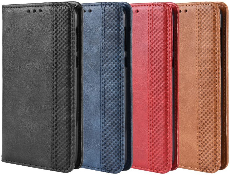 Motorola Moto G7 Play Vintage Portemonnee Hoesje Rood afbeelding 9